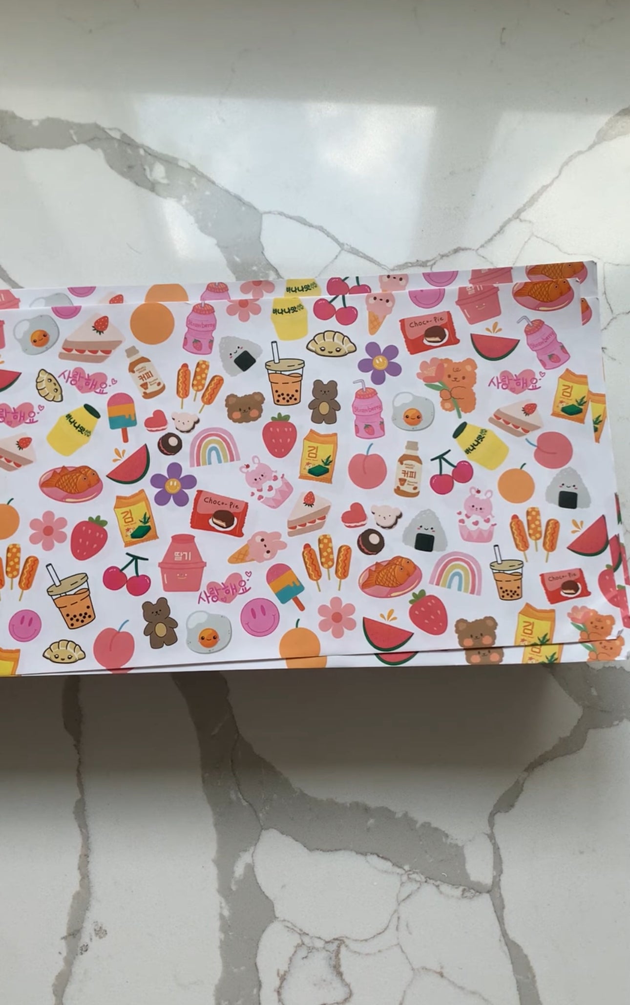 Cutie Foodie Eggy Cakes Paper - 5 Sheets