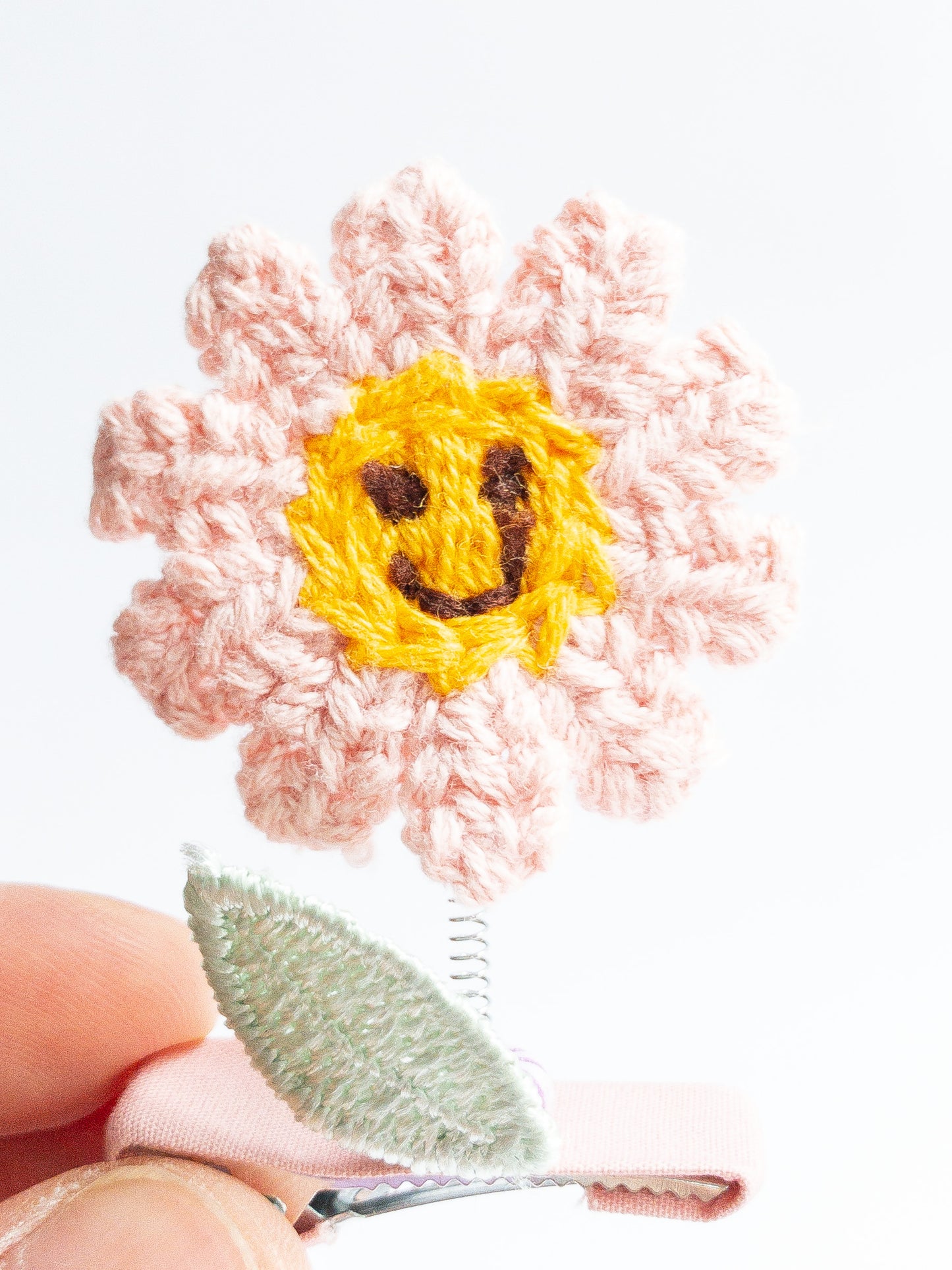 Springy Flower Hair Clips
