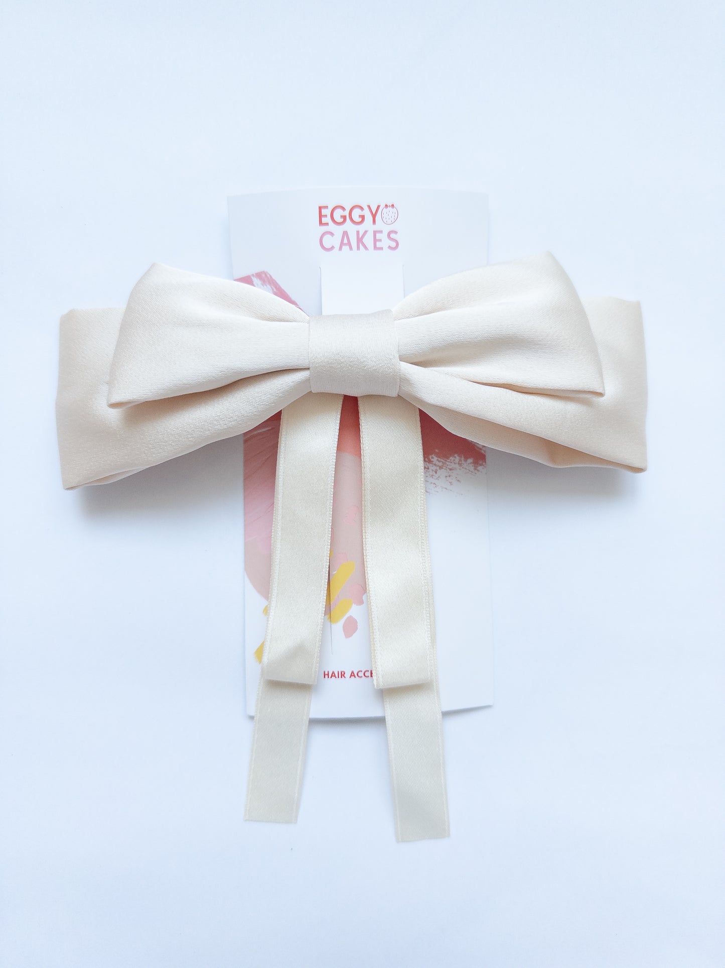 Double Bow Ribbon Hair Clip