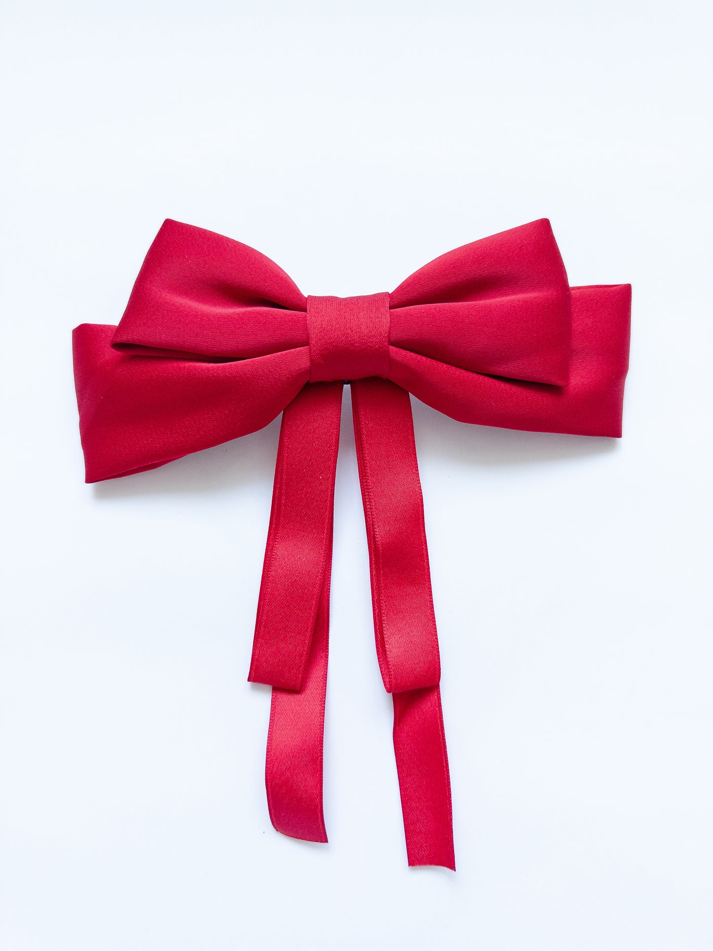 Double Bow Ribbon Hair Clip