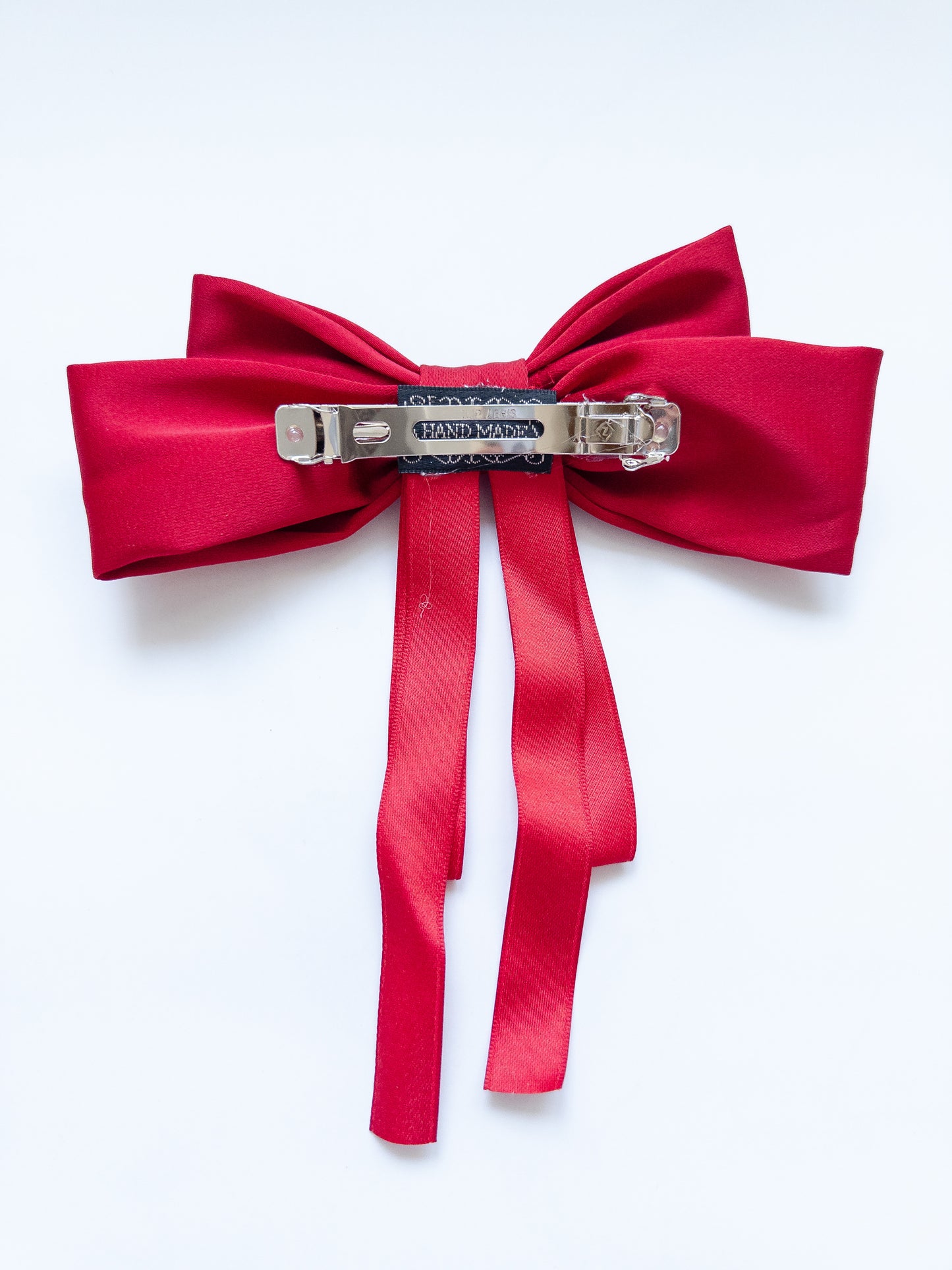 Double Bow Ribbon Hair Clip
