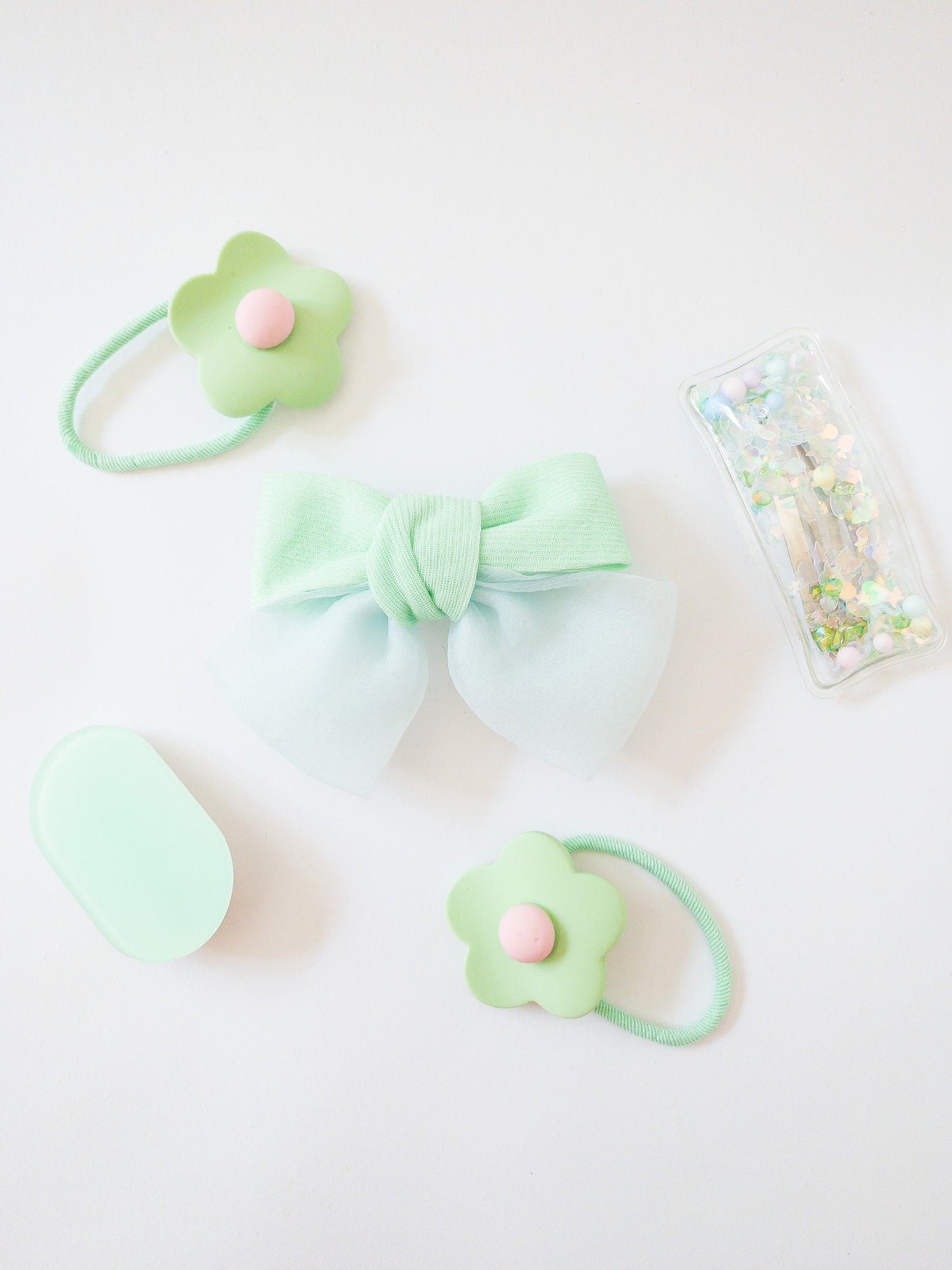 Shay Bow and Confetti 5 Piece Hair Clip Set