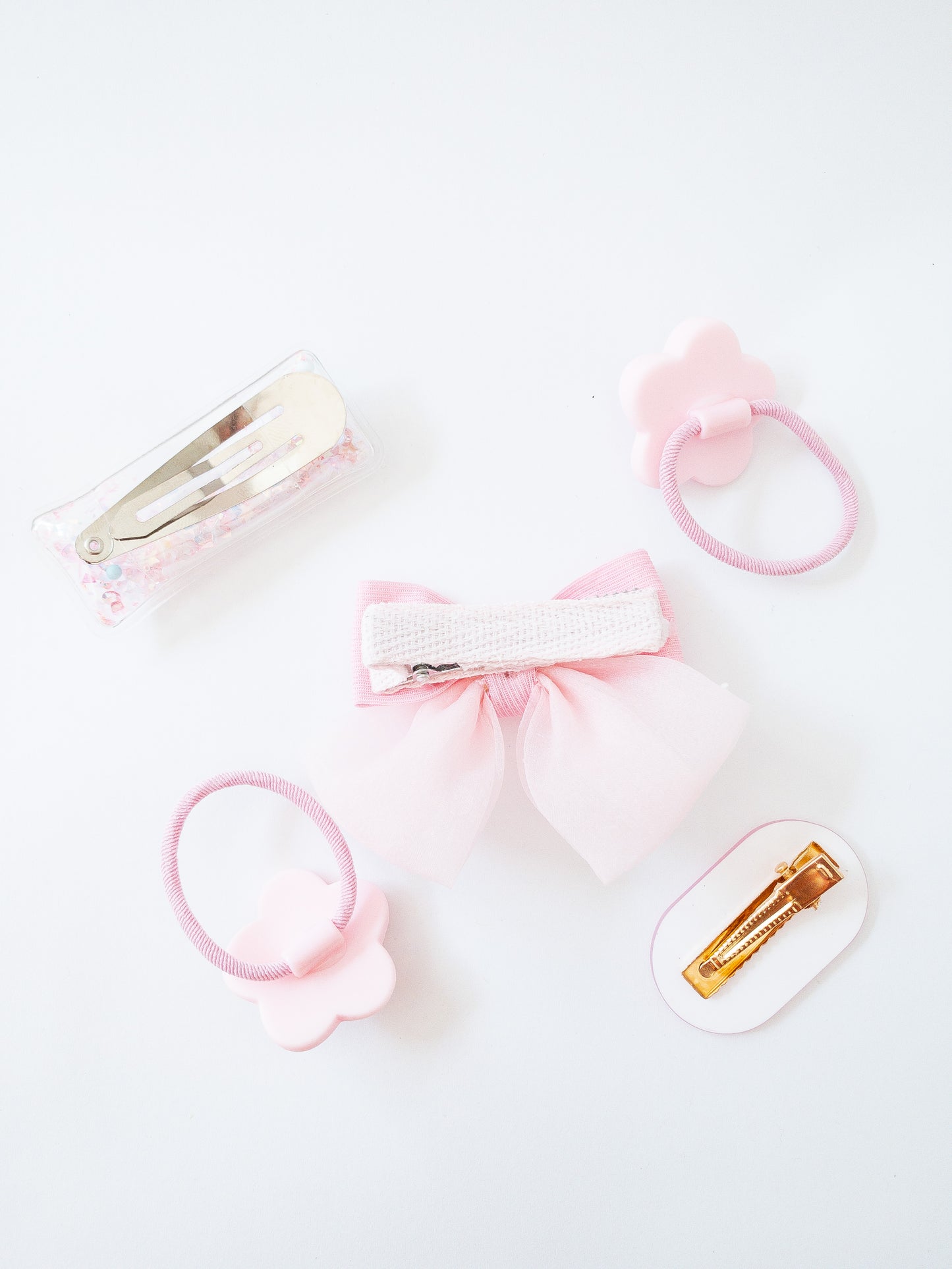 Shay Bow and Confetti 5 Piece Hair Clip Set