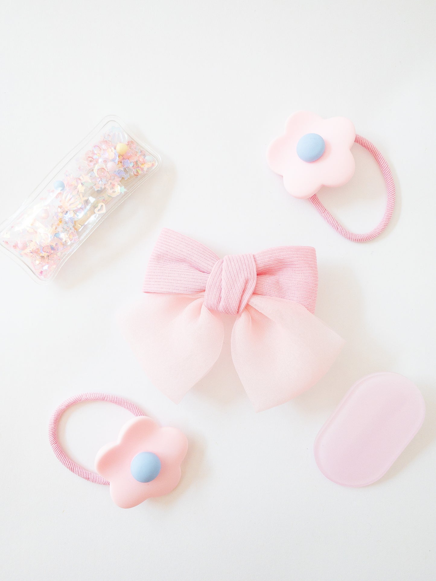 Shay Bow and Confetti 5 Piece Hair Clip Set