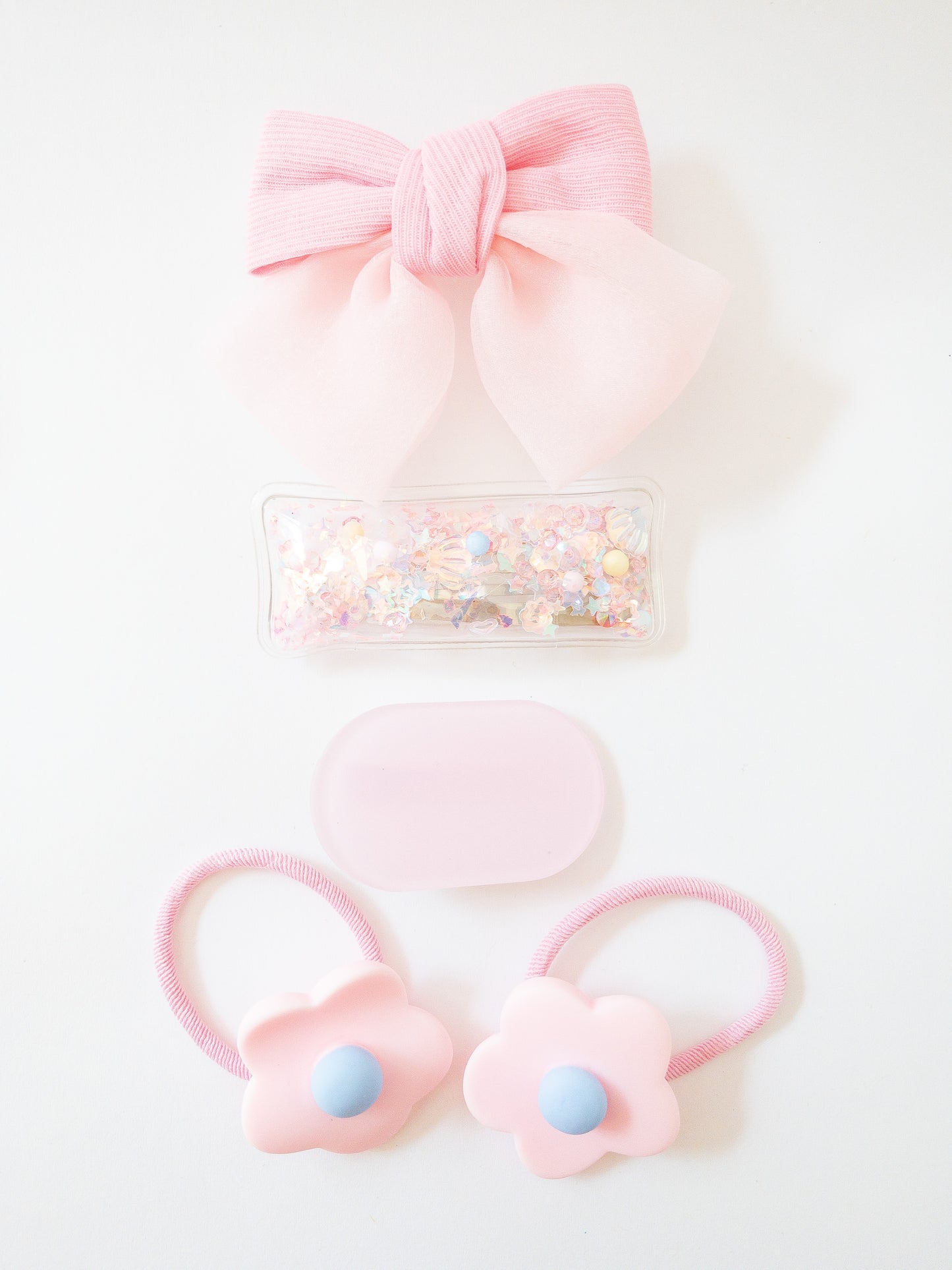 Shay Bow and Confetti 5 Piece Hair Clip Set