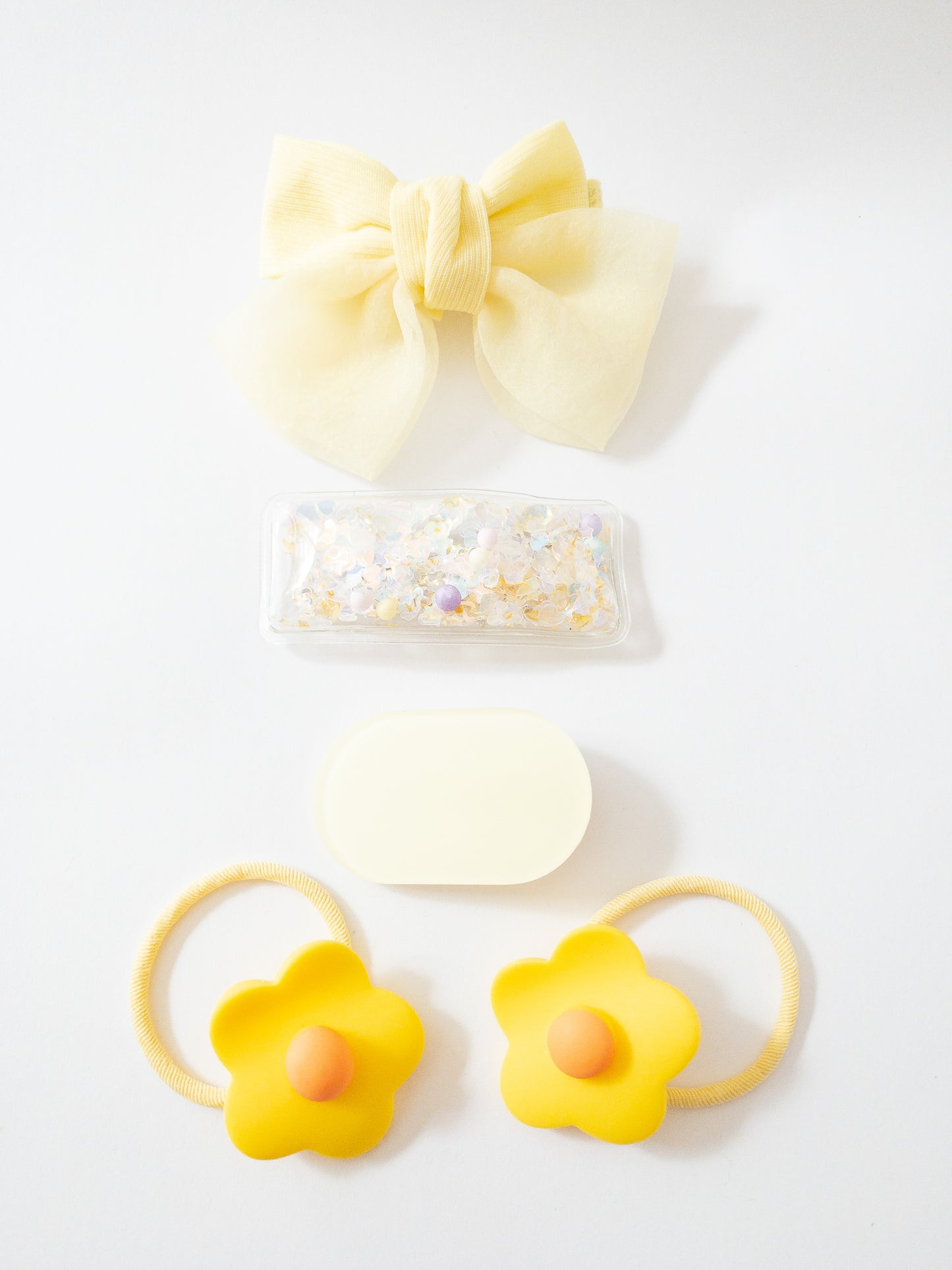 Shay Bow and Confetti 5 Piece Hair Clip Set
