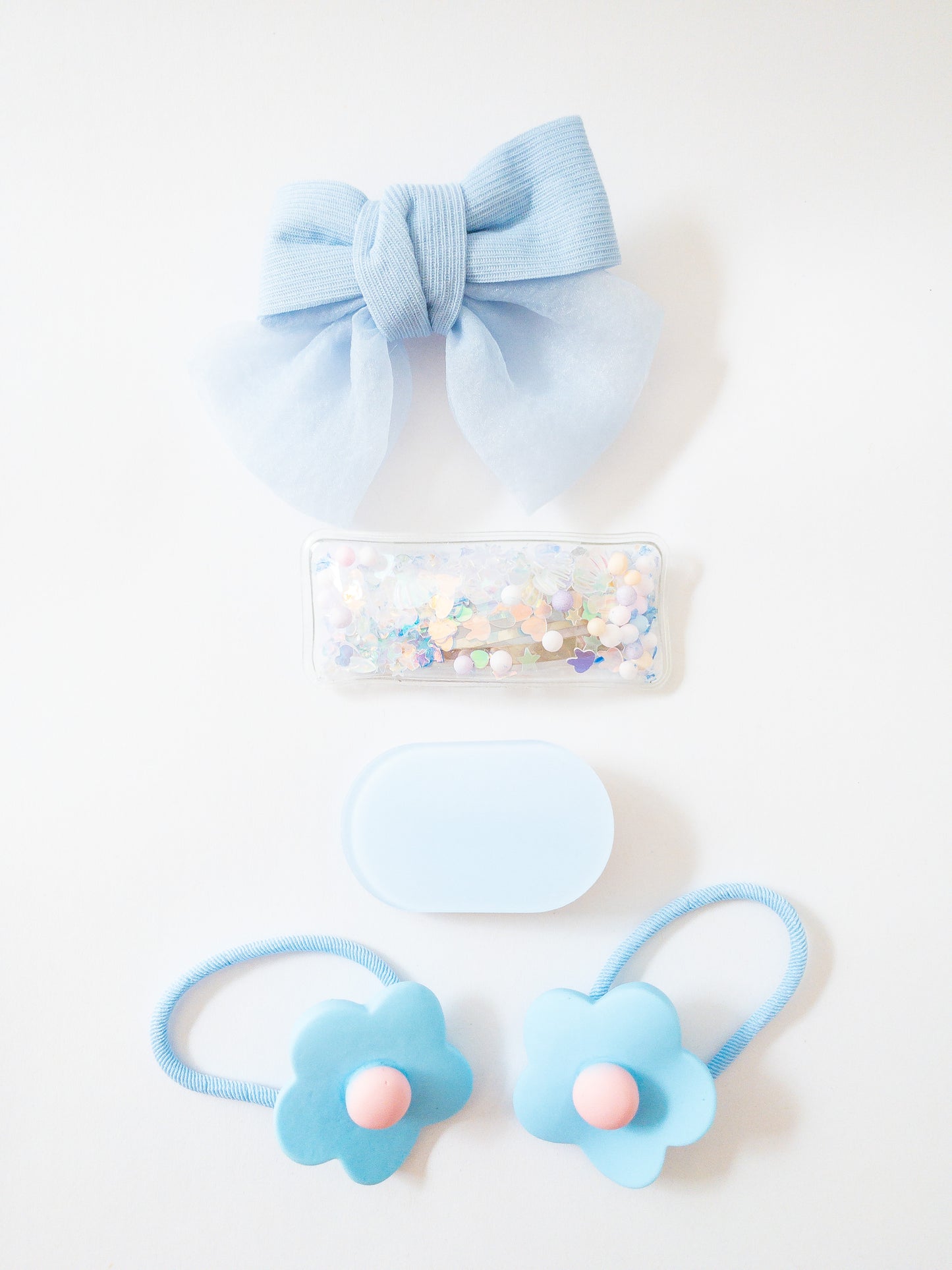 Shay Bow and Confetti 5 Piece Hair Clip Set