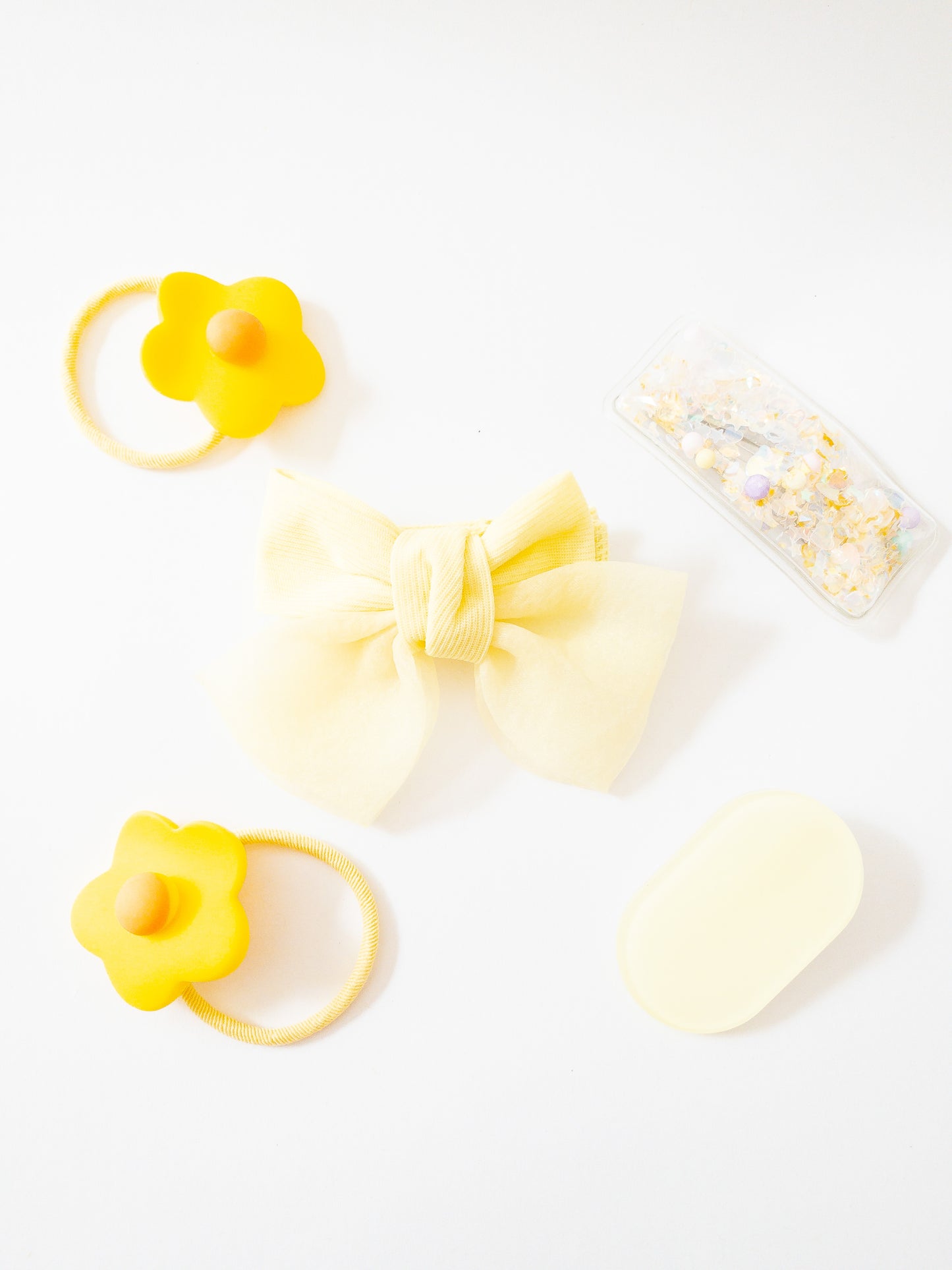 Shay Bow and Confetti 5 Piece Hair Clip Set
