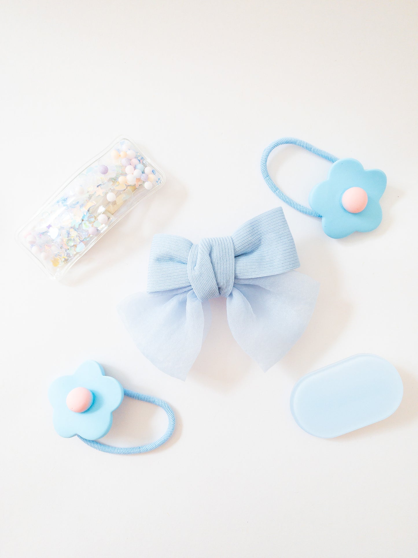 Shay Bow and Confetti 5 Piece Hair Clip Set