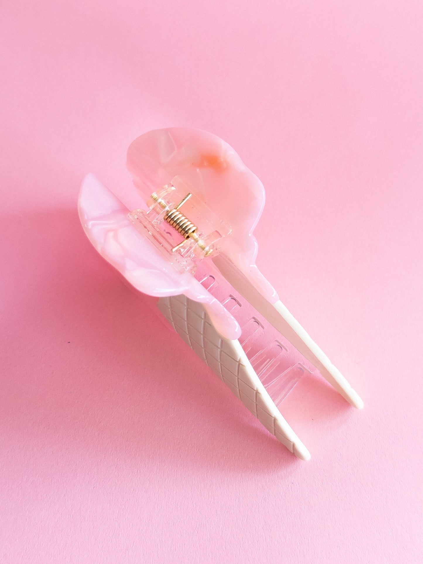 Ice Cream Cone Hair Claw Clip
