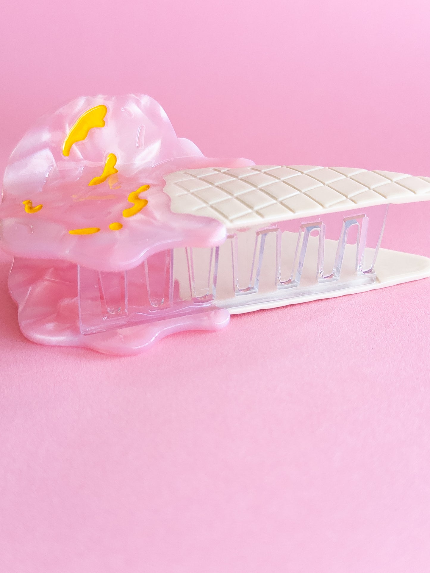 Ice Cream Cone Hair Claw Clip