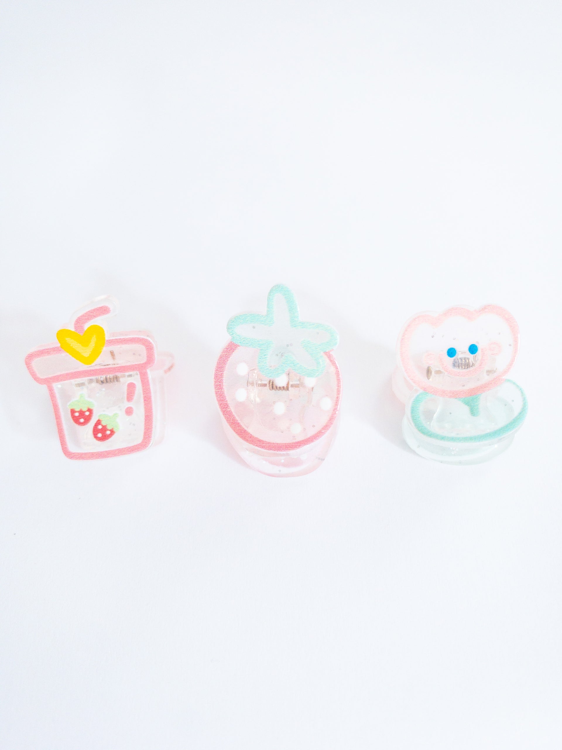 Berry Bubble Tea Small Hair Claws