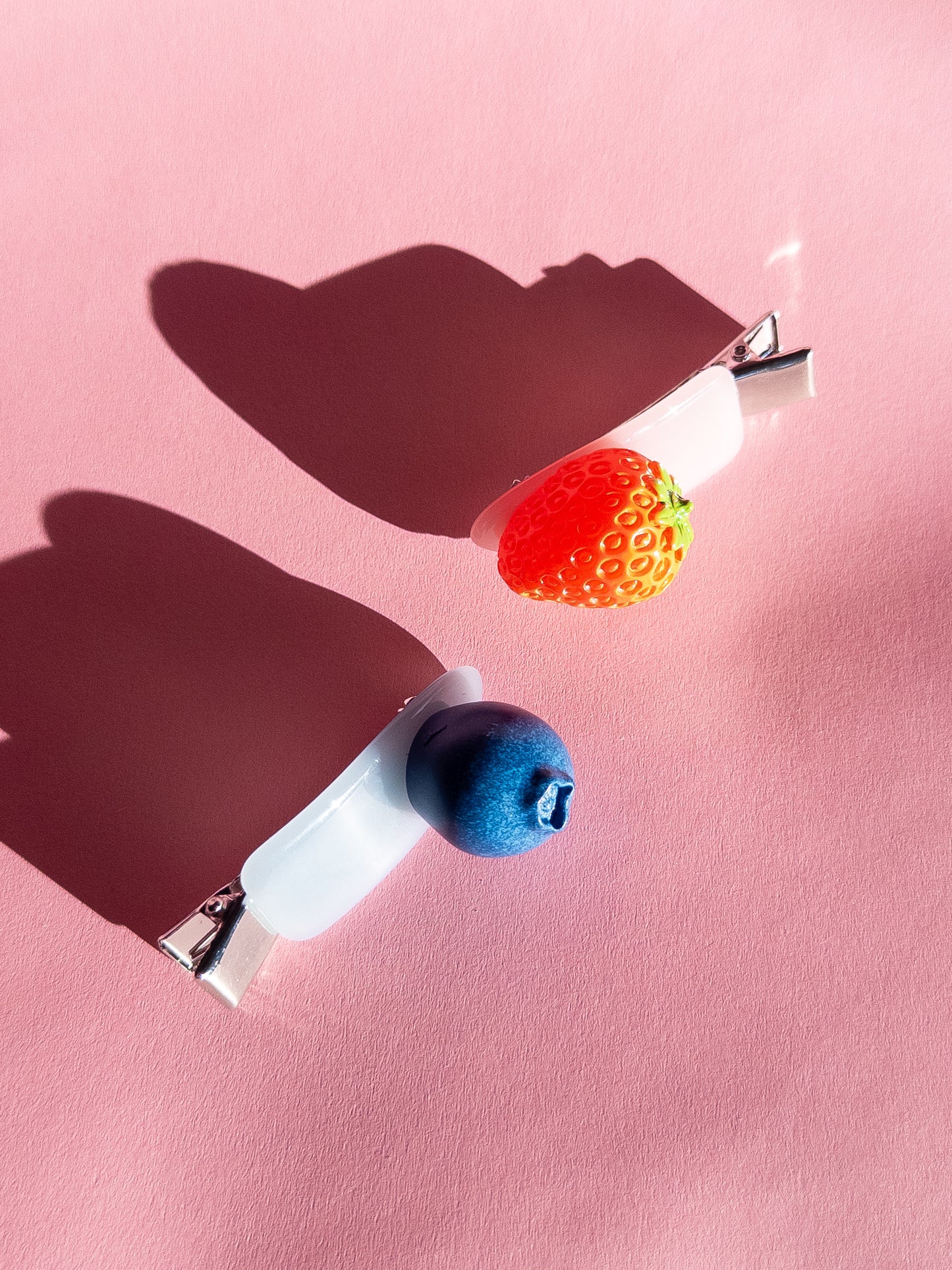 Blueberry and Strawberry Hair Clip