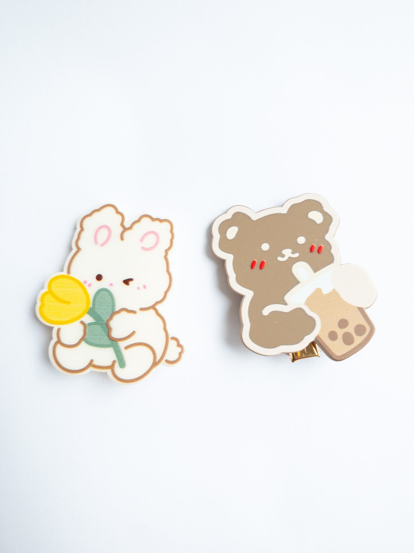 Boba Bear Hair Clips