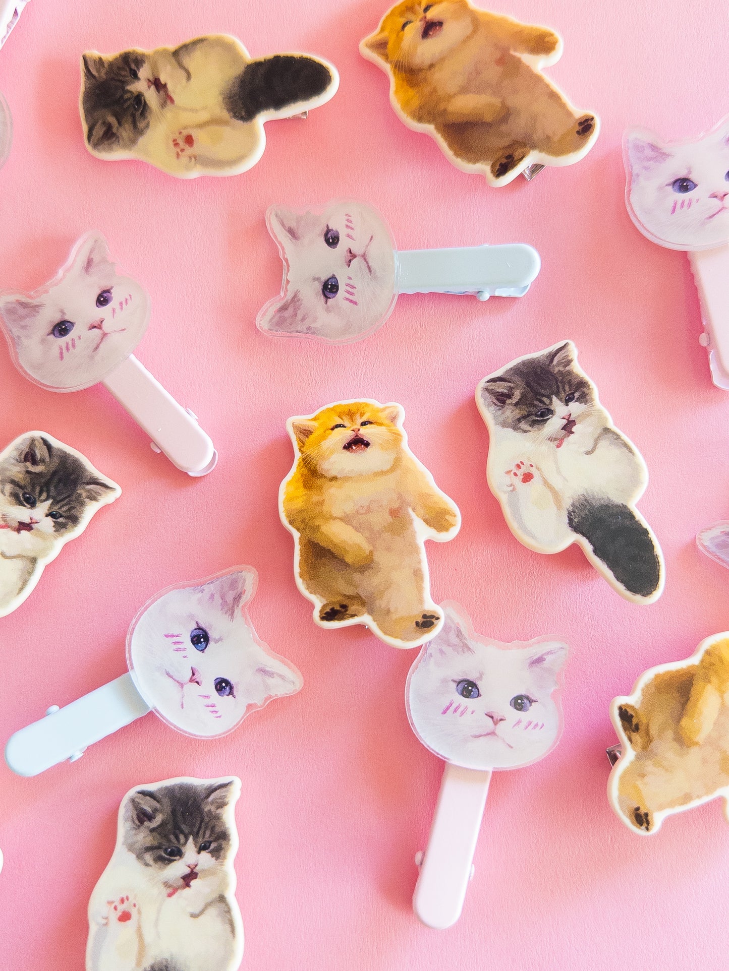 Funny Feline Hair Clips