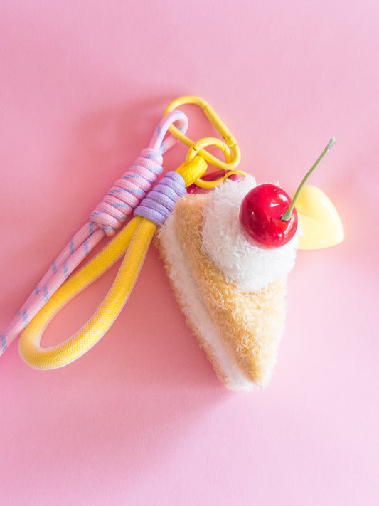 Plushie Cherry Cake Slice Backpack/Bag Charm