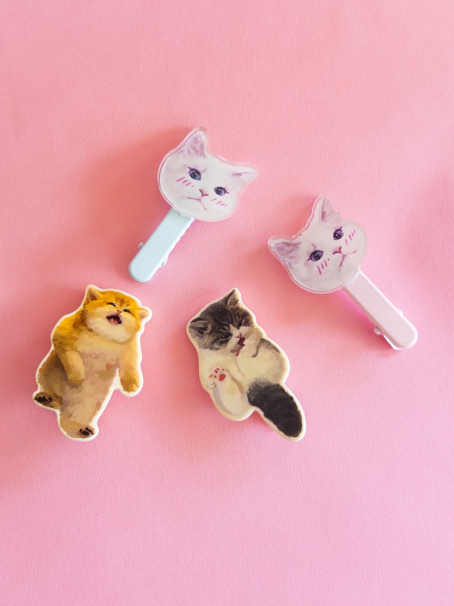 Funny Feline Hair Clips