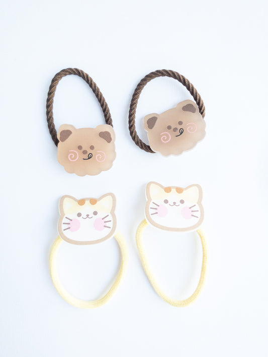 Catty Bear Hair Ties