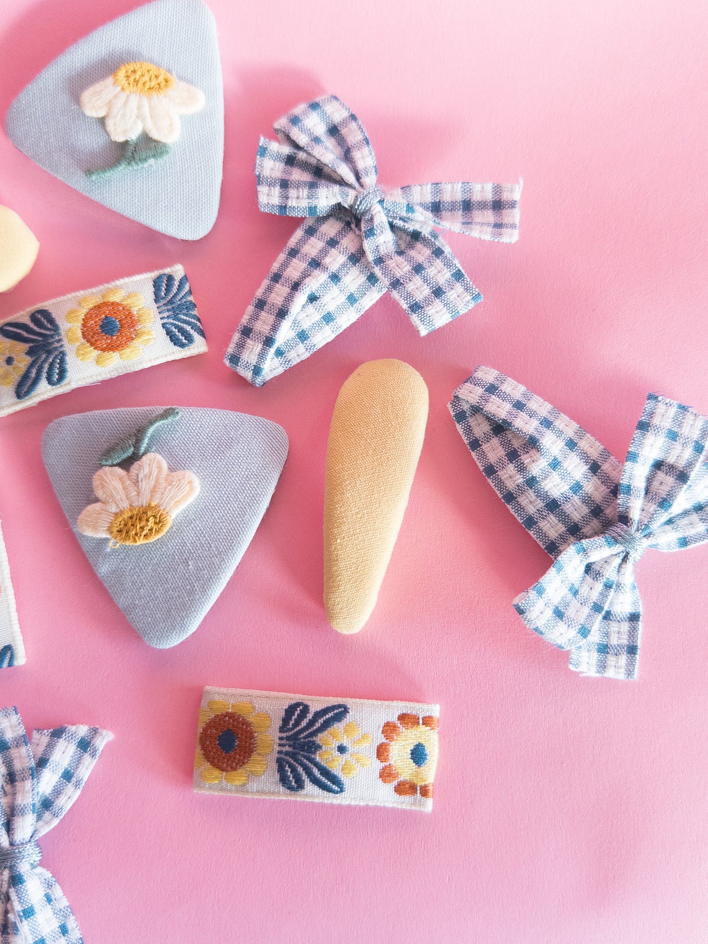 Bloom Fabric Snap Clips
