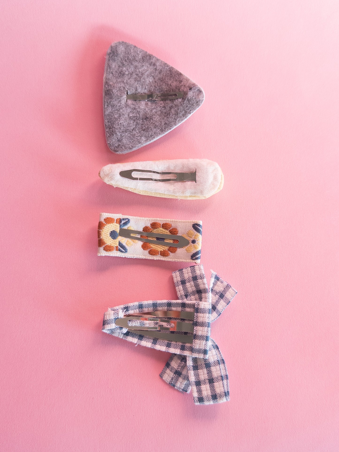 Bloom Fabric Snap Clips