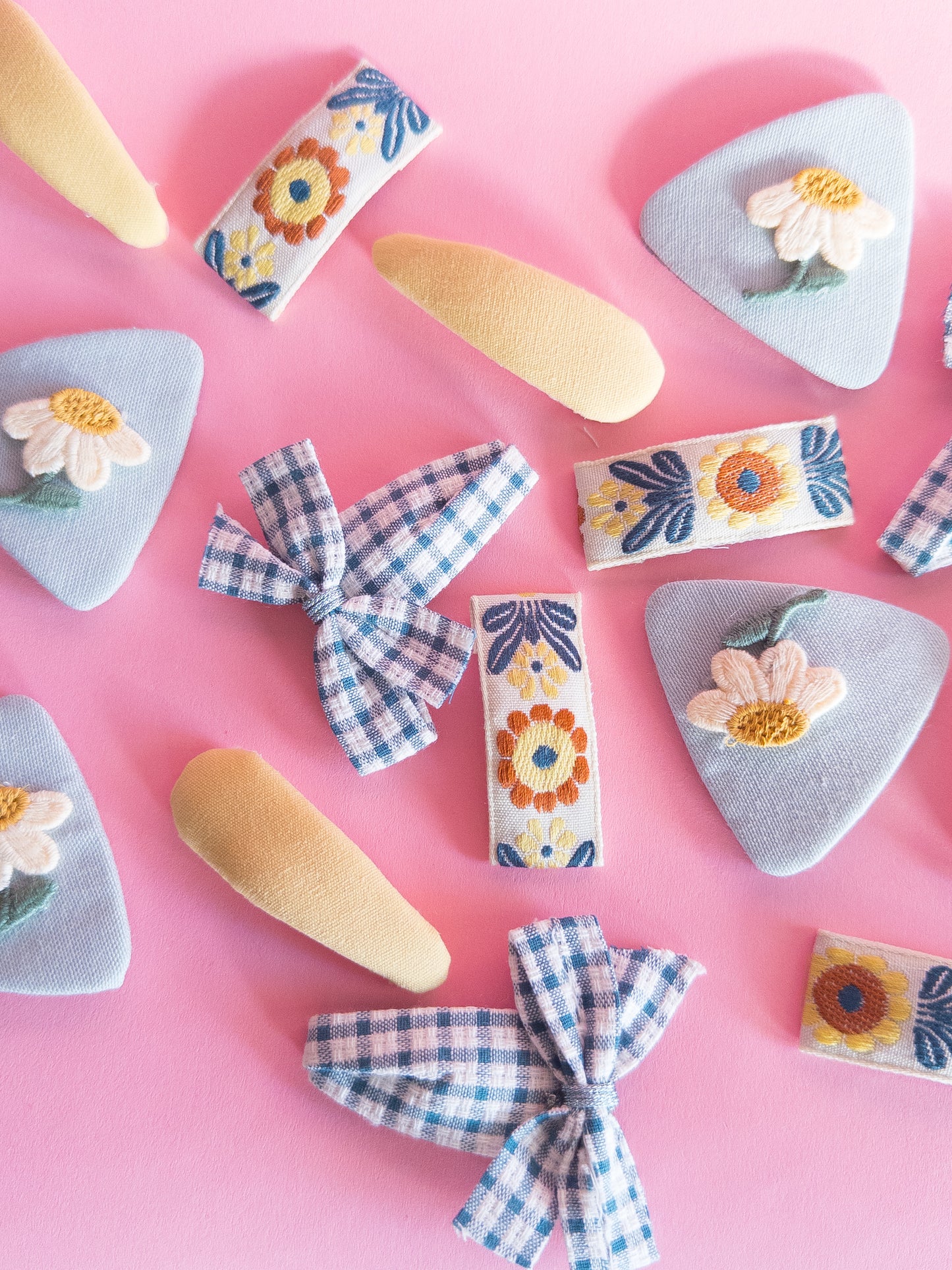 Bloom Fabric Snap Clips