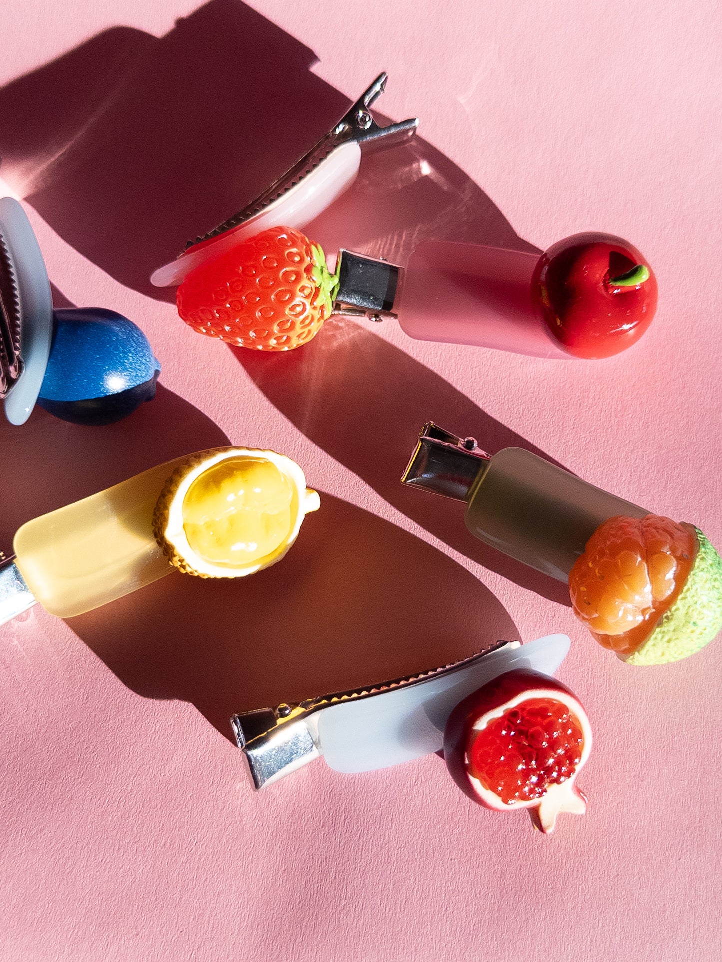 Blueberry and Strawberry Hair Clip