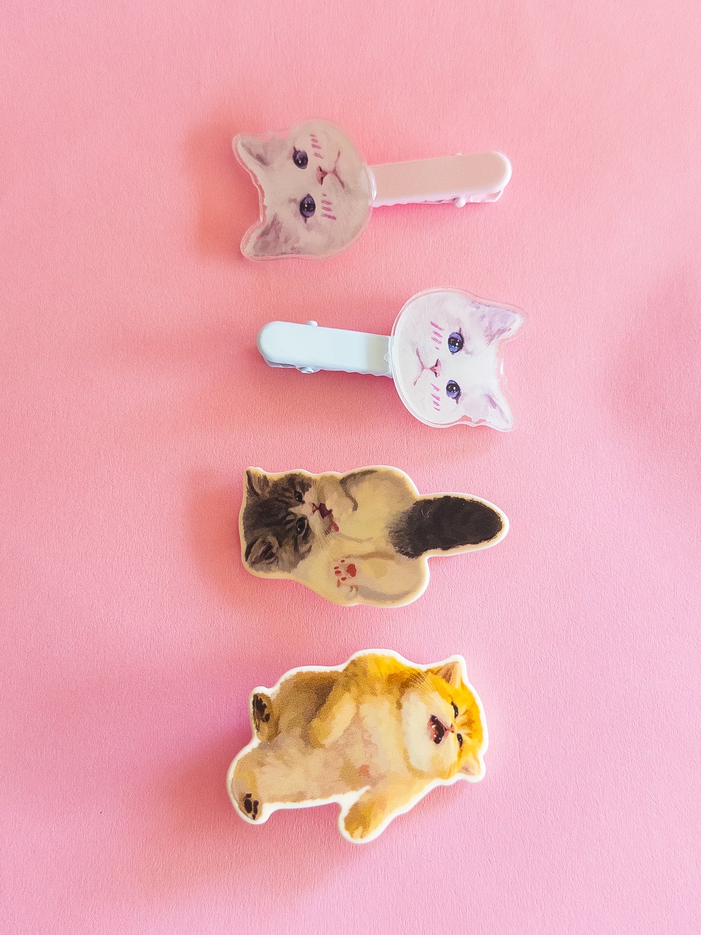 Funny Feline Hair Clips