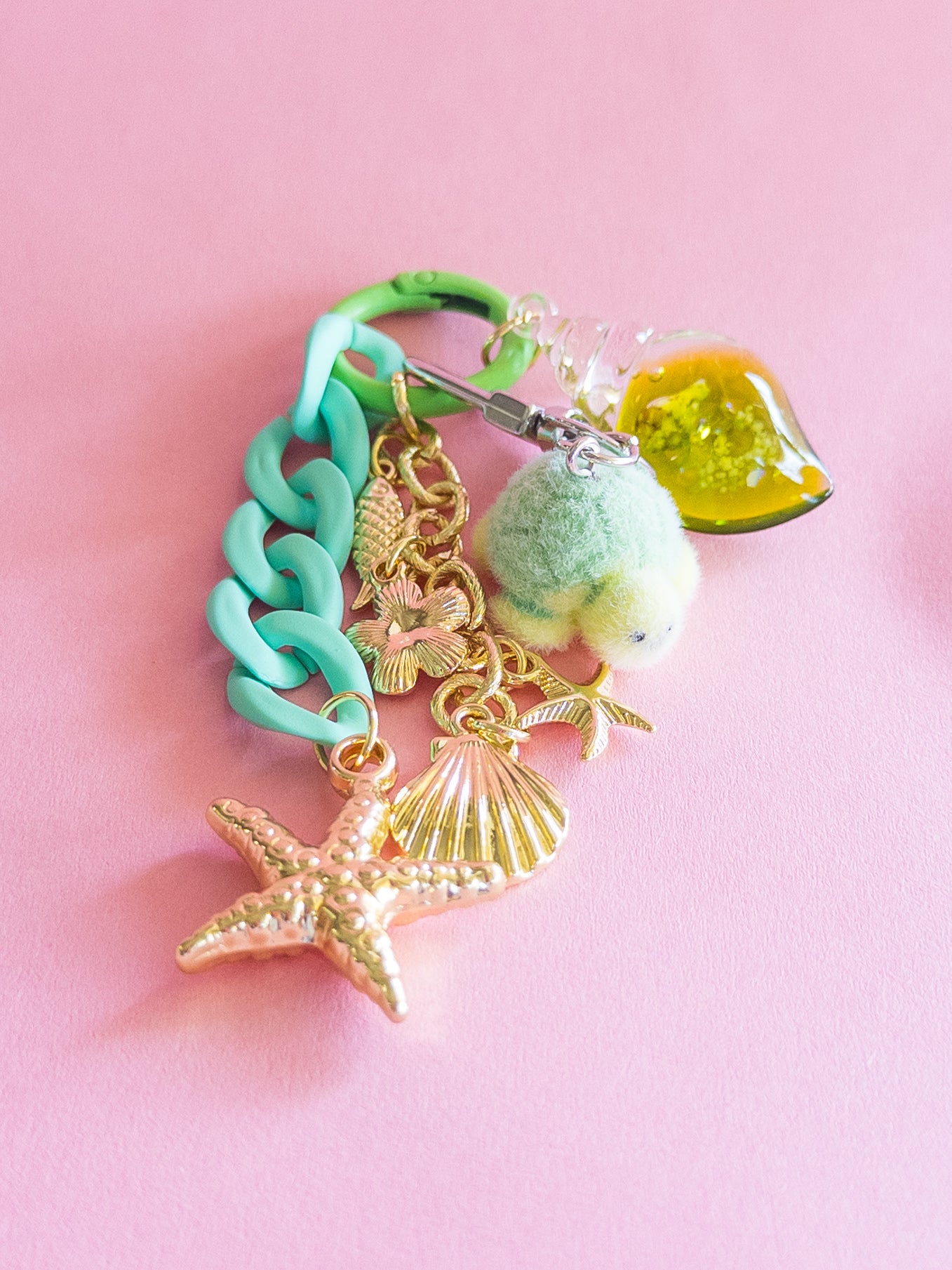 Fuzzy Sea Turtle Backpack/Bag Charm