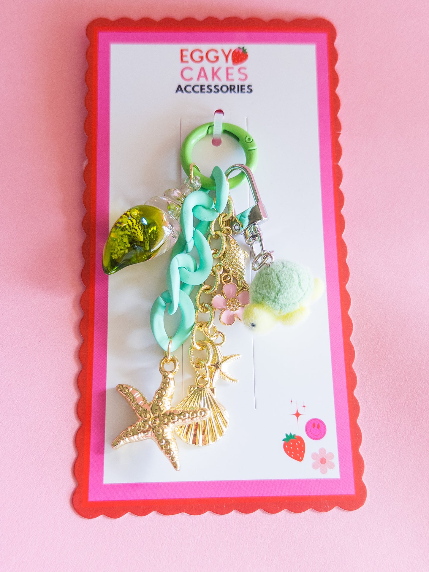 Fuzzy Sea Turtle Backpack/Bag Charm