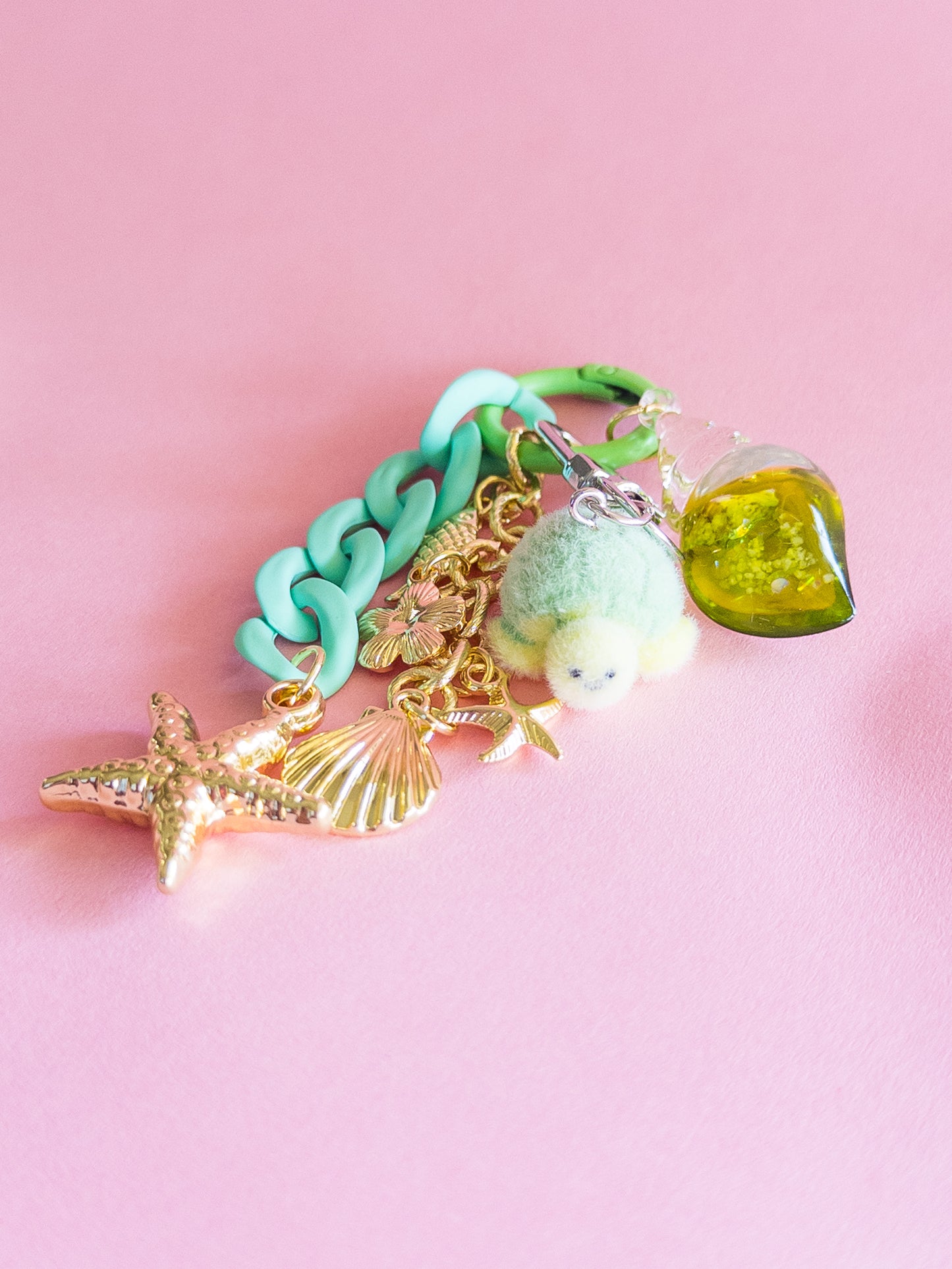 Fuzzy Sea Turtle Backpack/Bag Charm