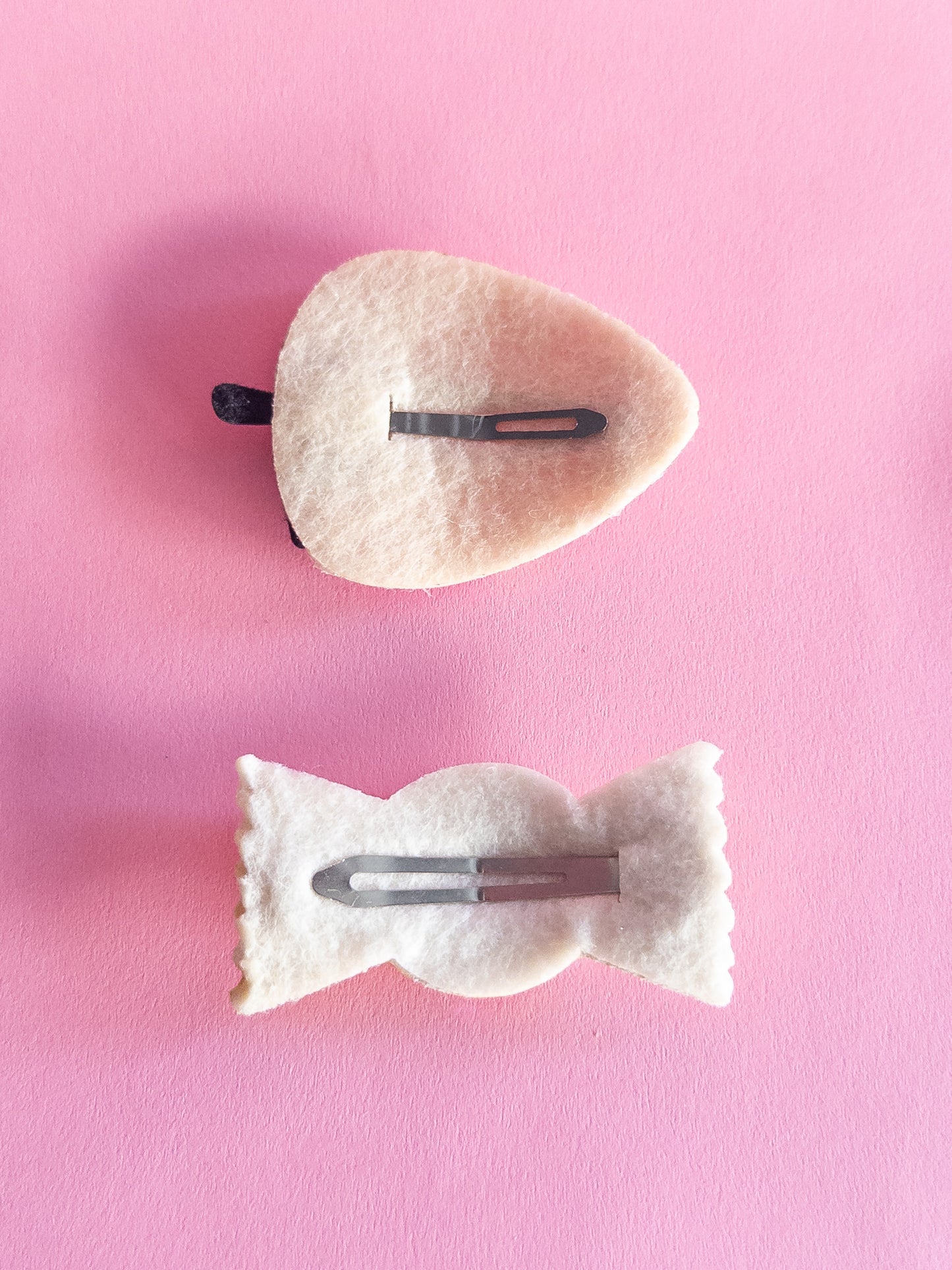 Candy Strawberry Faux Leather Hair Clips