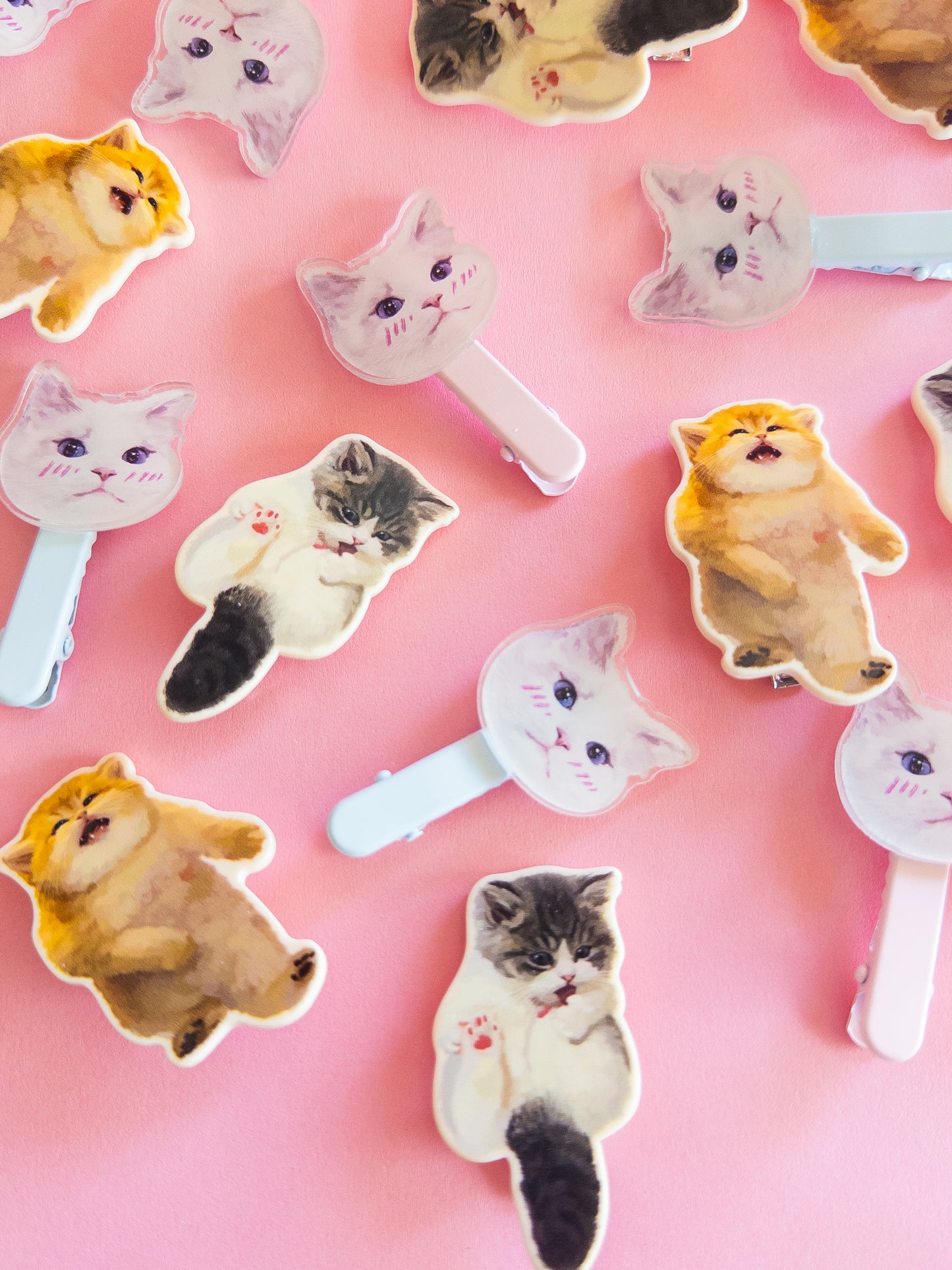 Funny Feline Hair Clips