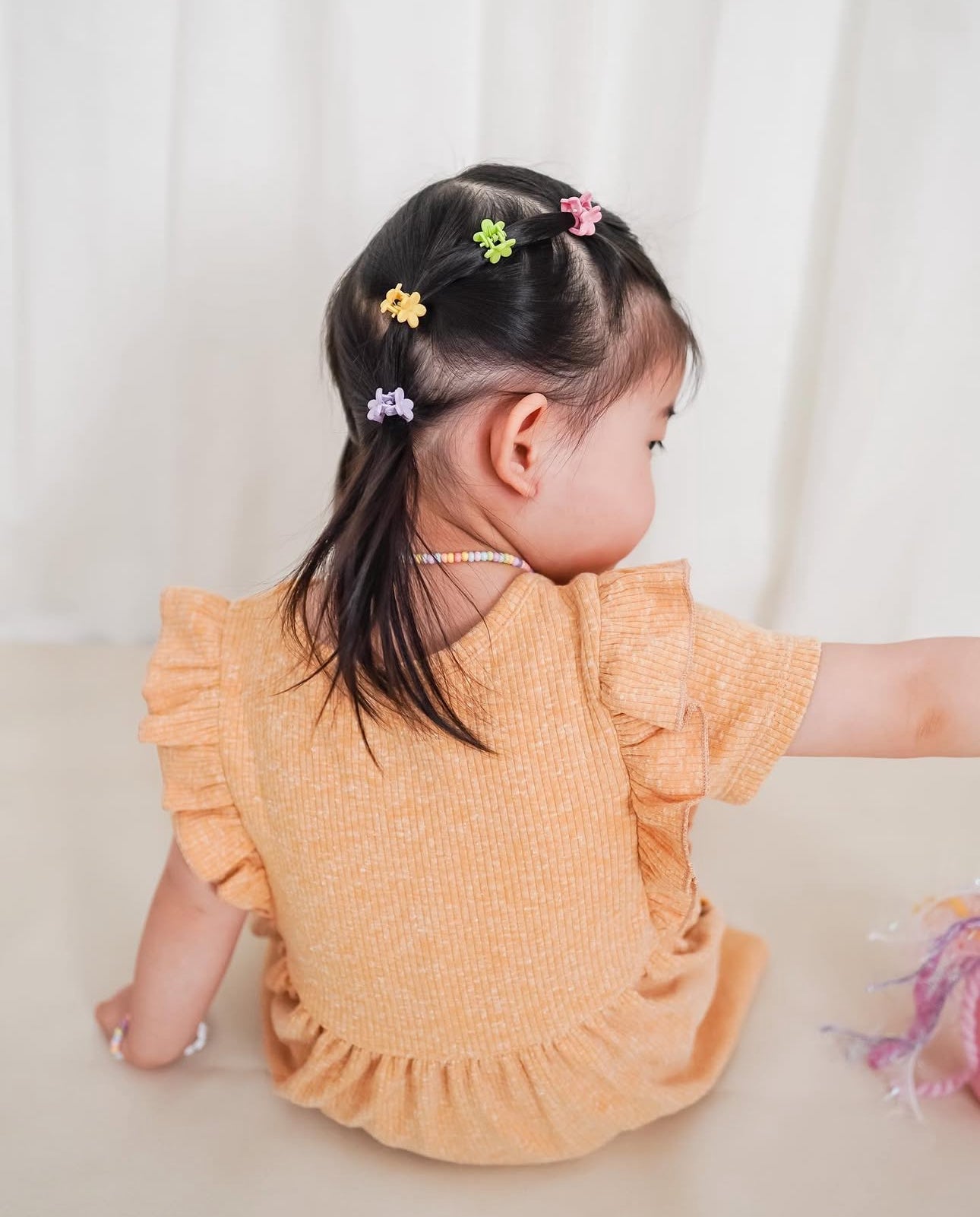 Mini Flower Hair Clips - 36 Pack