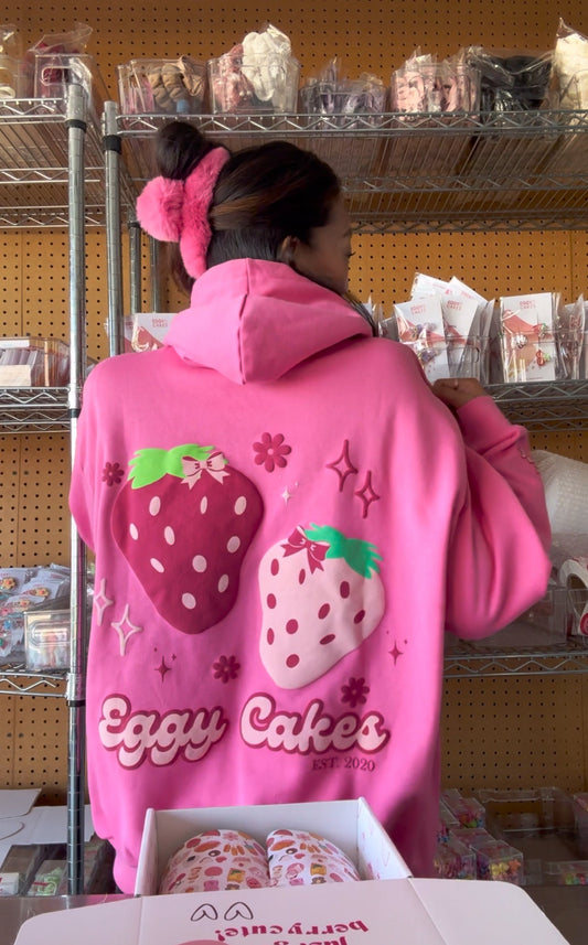 Eggy Cakes Strawberry Hoodie - Kids