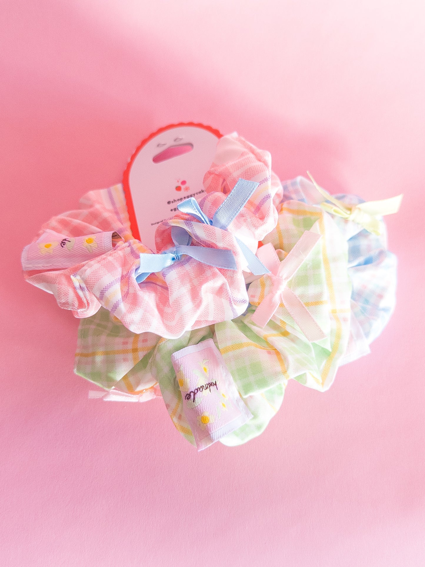 Picnic Plaid Scrunchies