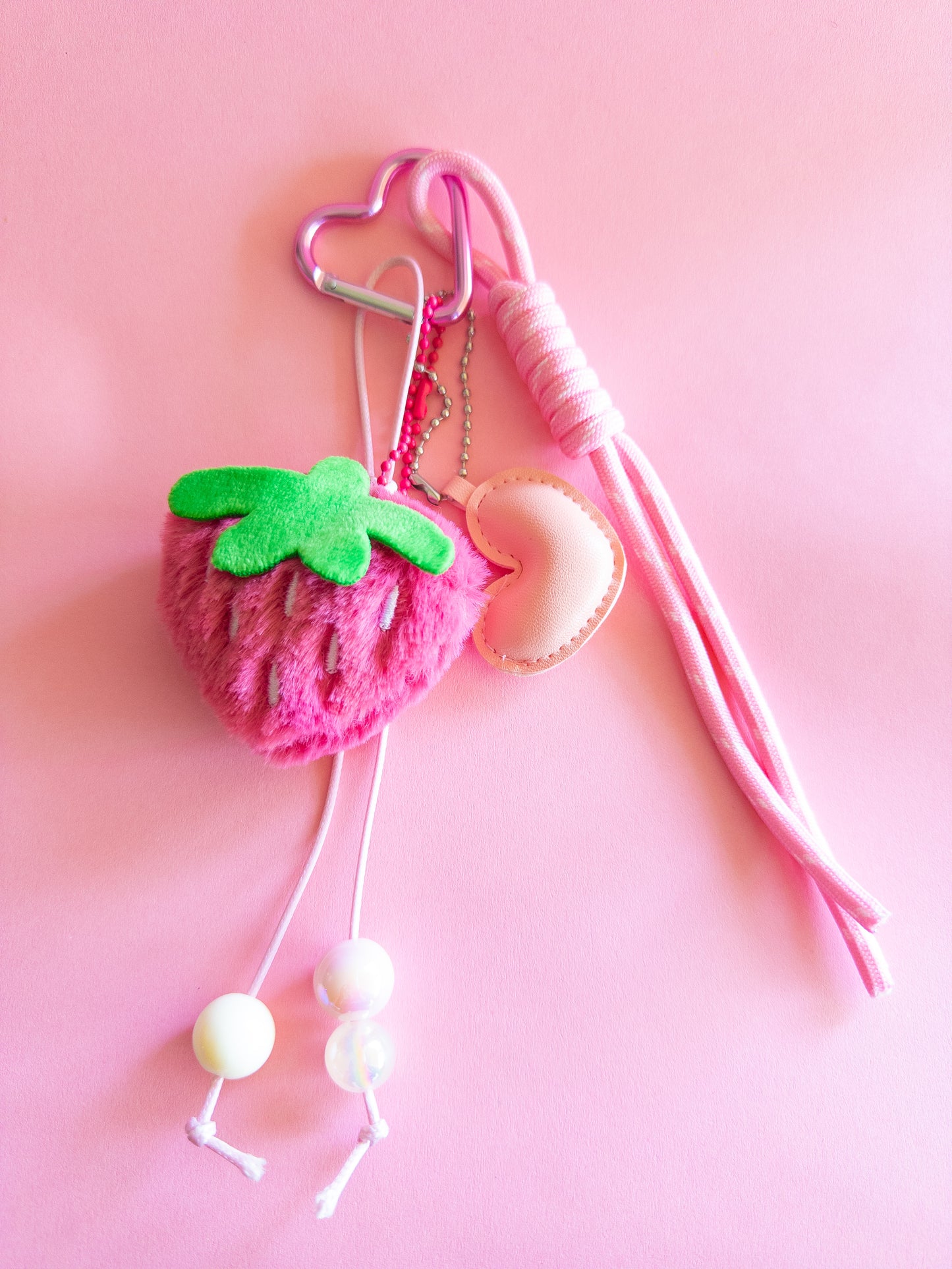 Plushie Strawberry Backpack/Bag Charm
