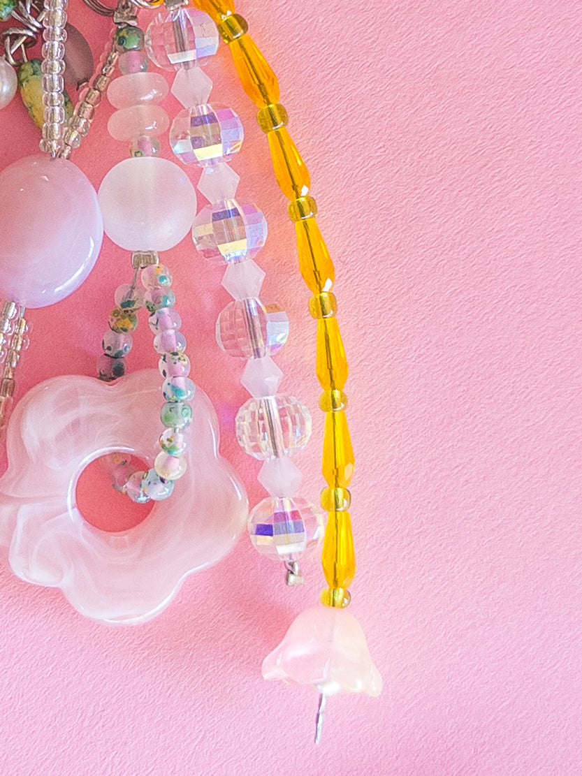 Beaded Butterfly Garden Bag Charm