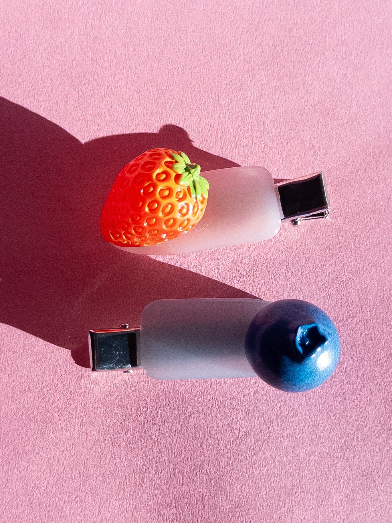 Blueberry and Strawberry Hair Clip