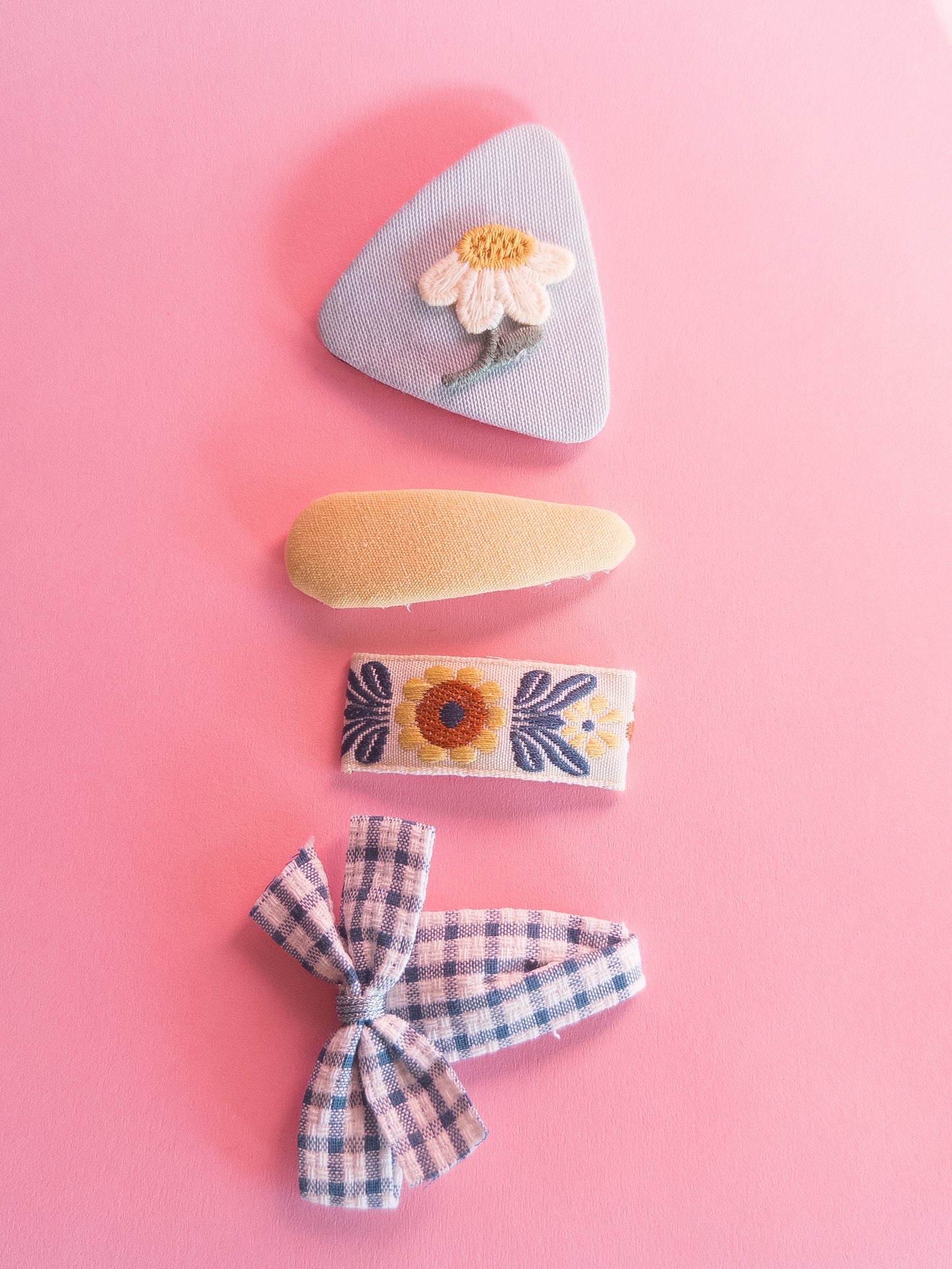 Bloom Fabric Snap Clips